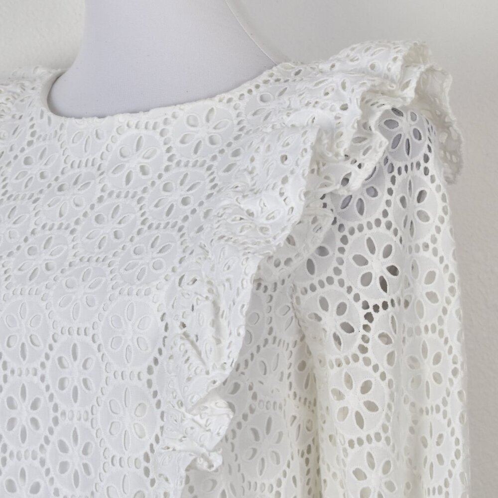 Lilly Pulitzer Primm Sand Dollar Eyelet Shift Dress White NEW - M - Picture 4 of 13